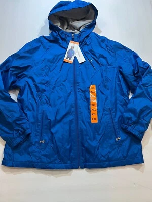 Jaqueta Calvin Klein Feminina Ria Brilhante Azul Índigo Lã Quebra-Vento com Capuz 2XL - Imagem 1 de 4