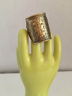 Anillo de latón antiguo azteca LUCKY BRAND talla 7 Foto 1 de 4