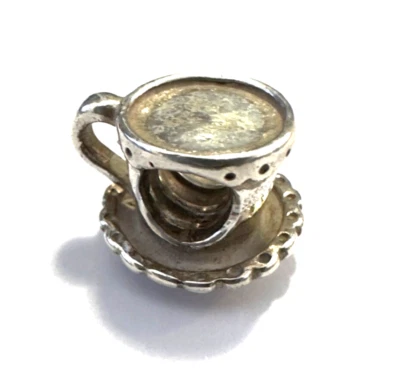 Pandora  Charm Anhänger Teetasse Tasse  925 er Silber ALE 790361 - Bild 1 von 4