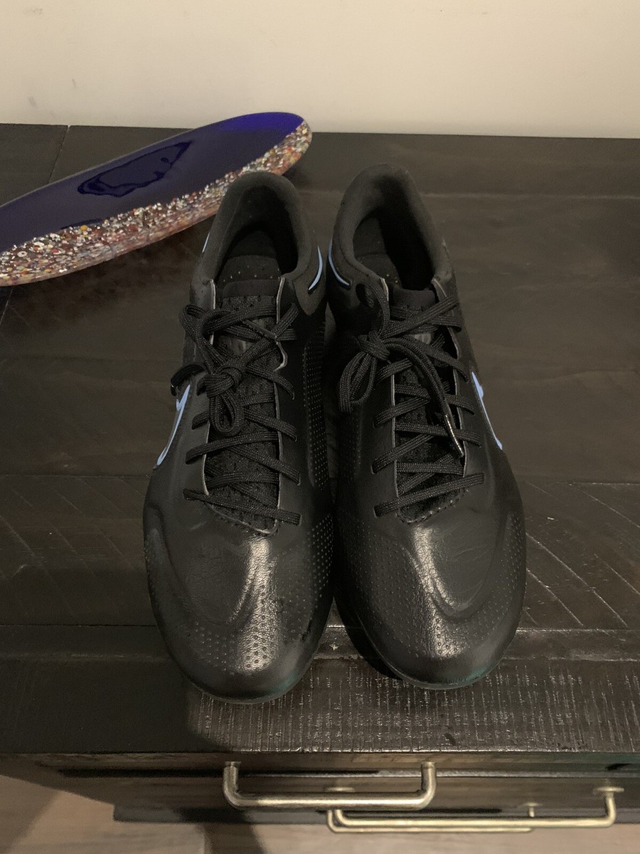 シューズ NIKE TIEMPO LEGEND 9 PRO HG \"Black Blue\" Preços baixos em Nike Tiempo Legend 9 Pro FG Black Blue Hero