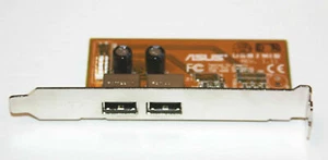 ASUS DUAL USB/MIR RISER CARD PCI Bracket USB Connectors - Picture 1 of 3