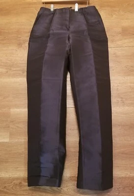 RARE VINTAGE BURBERRY PSORUM COLLECTION WOMEN'S SILK PANTS SAMPLE SIZE 8 - Image 1 of 4