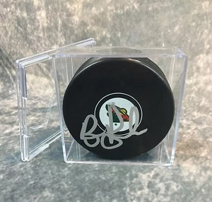 GFA Minnesota Wild * BRUCE BOUDREAU * Signed NHL Logo Puck B3 COA - Bild 1 von 1