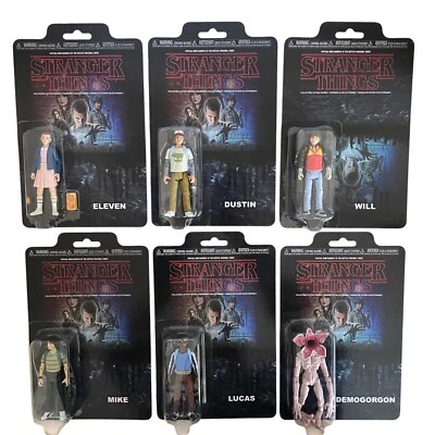 FUNKO STRANGER THINGS 3.75" Action Figures Eleven Dustin Will Mike Lucas (6x) - Image 1 of 4