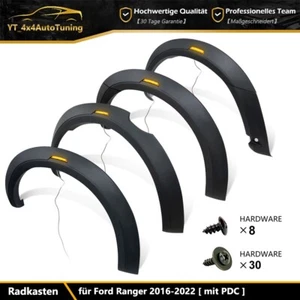 für Ford Ranger T8 2019-2022 Mit PDC Kotflügelverbreiterung Radlauf LED-Licht - Bild 1 von 12