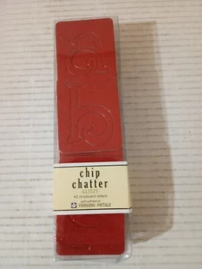 Chip Chatter Glitzy 42 Chipboard Letters Red Self Adhesive Pressed Petals 2.5" - Picture 1 of 3