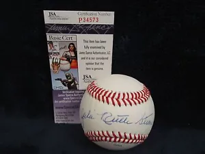 Julia Ruth Stevens Autographed Babe Ruth League Baseball – JSA Cert - Picture 1 of 9