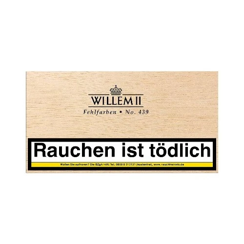 Willem II Fehlfarben No.439 Sumatra 100 Zigarillos - Bild 1 von 1