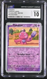 Tinkatink 083/182 Reverse Holo CGC 10 Gem Mint Pokemon Card 2023 Paradox Rift - Picture 1 of 2