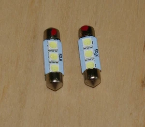 WOLSELEY 6-99, 6-110 LED interior light bulbs 2 pcs, replaces 254 festoon bulbs - Picture 1 of 3