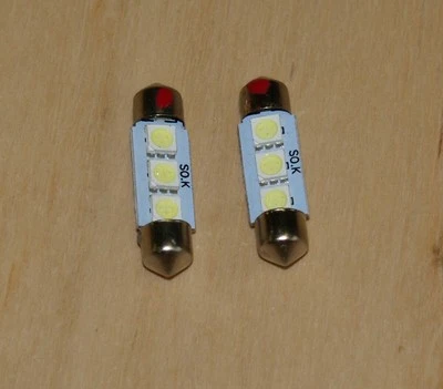 AUSTIN A55 MkII, A60, Lampadine LED per interni 2 pezzi, sostituisce 254 lampadine per festoni - Immagine 1 di 3