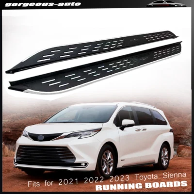 2Pcs Fit 2021 2022 2023 2024Toyota Sienna XL40 Side Steps Nerf Bar Running Board - Image 1 of 4