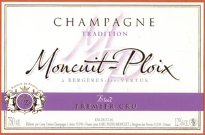 Etikett Champagner brut'1er cru (750ml) Moncuit-ploix (51)-R.329 - Bild 1 von 1