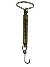 Chatillon Vintage Hanging Scale IN-10 Brass Made In USA