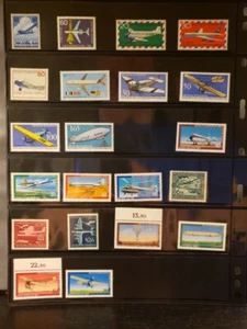 Deutschland Flugzeug & Luftfahrt Briefmarken Lot 29 - postfrisch - Liste siehe Details - Bild 1 von 2