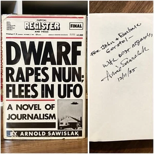 *Signed* Dwarf Rapes Nun; Flees in UFO - Arnold Sawislak (St. Martin’s, 1985) - Picture 1 of 12