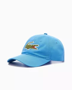 Gorra de béisbol Lacoste azul de gran tamaño con logotipo de cocodrilo para hombre - Imagen 1 de 3