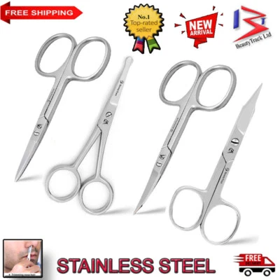 Cuticle Nail Scissors Set Straight, Curved, Arrow, Sharp, Safety Cutting Scissor