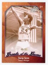George Gervin 2009-10 Upper Deck Greats of the Game Numbered to 50 /50