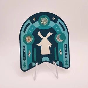 Dutch Bros Coffee Sticker December 2022 Decal Winter Windmill Holographic - Picture 1 of 2