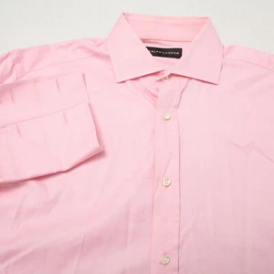 Ralph Lauren Black Label Hemd Herren 15x33 Rosa French Cuff Cutaway Kragen Italy - Bild 1 von 13