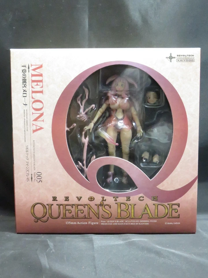 REVOLTECH Queens Blade: 005 Senpen No Assassin Melona action figure KAIYODO - Image 1 of 4