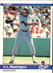 1984 Fleer U.L. Washington #361 Kansas City Royals Baseball Card - Picture 1 of 2
