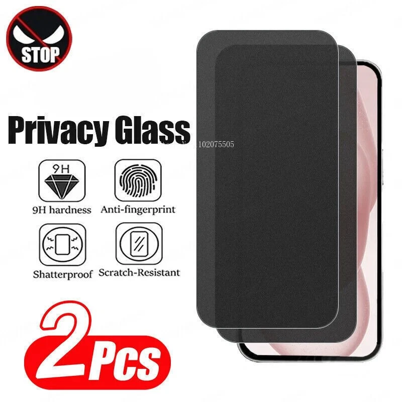 Tempered Glass Screen Protector Anti-spy Privacy Google Pixel 8 Pro 7 Pro 9 Pro - Image 1 of 1