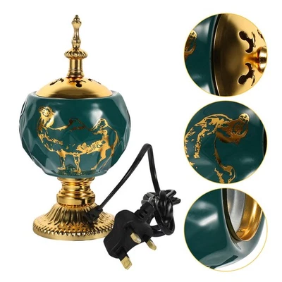  Bruciatore di incenso elettrico in stile arabo cono di incenso incensiere - Immagine 1 di 4