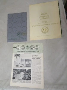 VTG SPARTANBURG SOUTH CAROLINA GENERAL HOSPITAL 50TH ANNIVERSARY PAPERWORK 1971 - Picture 1 of 9