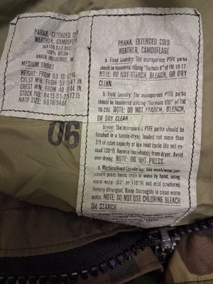 PARKA PARA HOMBRE EXTENDIDA CLIMA FRÍO CAMUFLAJE RAVEN INDUSTRIES TALLA CORTA MEDIANA Foto 1 de 4