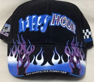 Happy Hour Boychuk Racing Pro Funny Car Hat - Black Flames OSFA - Picture 1 of 7