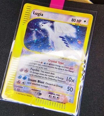 Pokemon Card Lugia 149/147 Aquapolis Crystal HOLO Vintage Rare 2002 English - Image 1 of 4
