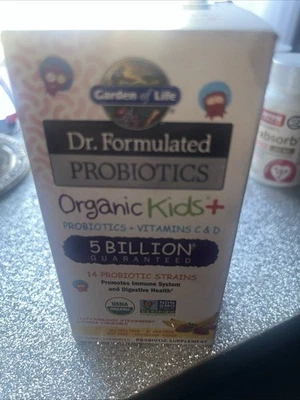 有机儿童益生菌和维生素 C D 免疫消化支持 30 件 — 第 1/2 张图片