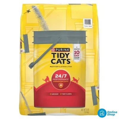 Tidy Cats 24/7 Cat Litter Refill - Clumping & Odor Ctrl, 34lbs