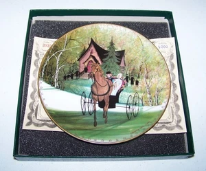 P BUCKLEY MOSS "Autumn" PLATE Box 3935/5000 Collectors Edition - Bild 1 von 6