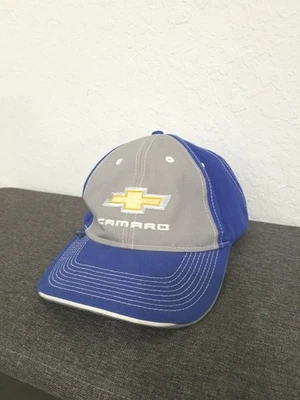 Gorra de béisbol ajustable premium Chevrolet Camaro azul y gris Foto 1 de 4