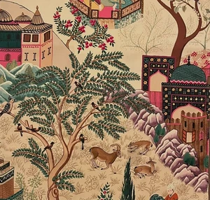 MANUEL CANOVAS Leyla Rose Indien Cotton Remnant New - Picture 1 of 1