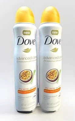 2 dove advanced care dry spray passion fruit & lemongrass deodorant 3.8oz - Image 1 of 4
