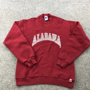 Vintage Alabama Crimson Tide Sweatshirt Boys XL Red Logo Crewneck Fleece Youth - Picture 1 of 9