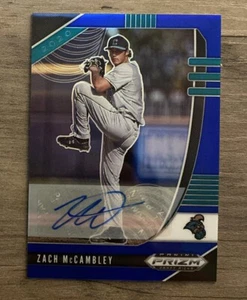 Panini Prizm 2020 selecciones de draft Blue Prizm automático 5/60 Zach McCambley #PDP75 automático - Imagen 1 de 2