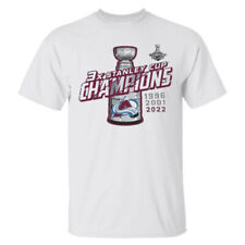 Colorado Avalanche 2022 Stanley Cup Champions Hockey White T-Shirt For Fan #5