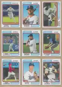 2023 Topps Heritage TEXAS RANGERS Base Team Set of (15) Seager Garcia Semien - Picture 1 of 2