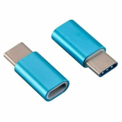 2 Pack Micro USB to Type C Adapter Converter Micro-B to USB-C Connector USA - Image 1 of 4