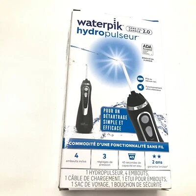 Waterpik Cordless Advanced 2.0 Water Flosser Teeth GumsBraces Dental Black READ - Image 1 of 4