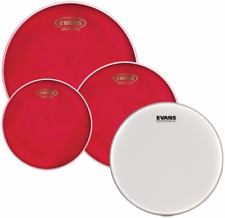 Evans Hydraulic Red Rock Pack (10, 12, 16) with 14 UV1 Coated Snare Batter (EPP-