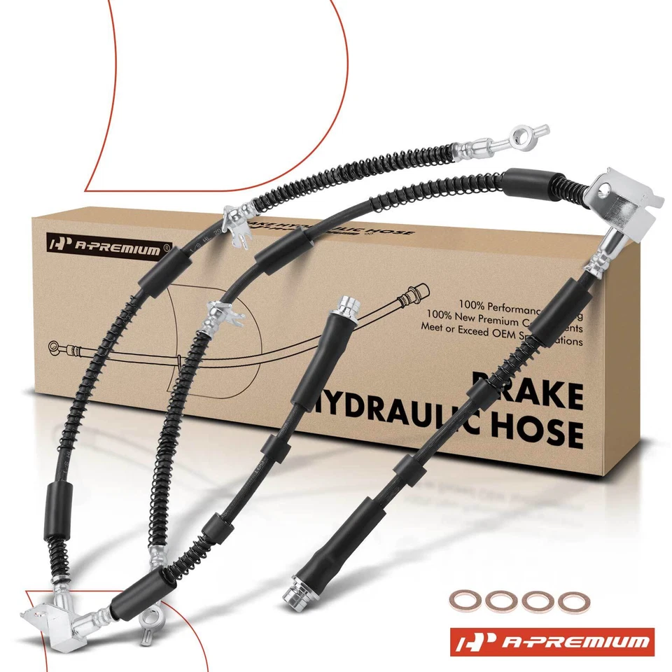 2x Manguera hidráulica de freno delantera izquierda y derecha para Land Rover Range Rover Sport 2006-2013 Foto 1 de 4