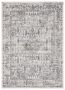 8x8 United Weavers Grey Abstract Area Rug Round 4540 20572 - Aprx 7' 10 x 7' 10" - Picture 1 of 2