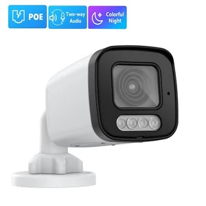 2,8 mm Weitwinkel 5 MP IP Kamera POE Audio Außen Farbe Nachtsicht Überwachungskamera - Bild 1 von 15