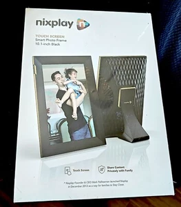 Nixplay 10.1-inch Touch Screen Smart Photo Frame – Black/Gold - Picture 1 of 1